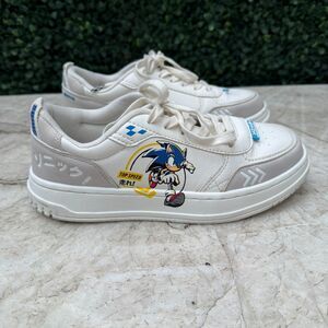ZARA Kids Sonic the Hedgehog Sneakers White EU 3 Boys Lace Up Casual Shoe